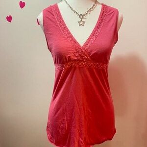 Y2K 00s Streetwear Society Pink Beaded Top